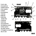 Picture of Multi-Functional Stainless Steel Tool Card