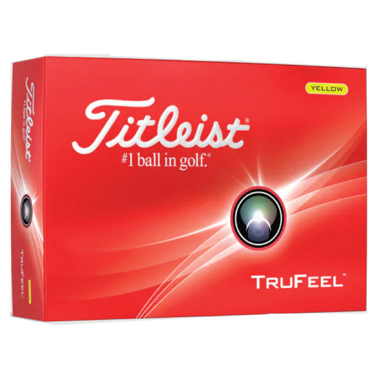 Picture of Yellow Titleist TruFeel Golf Ball